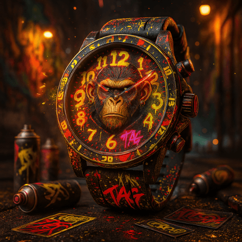 Graffiti Style NFT Wristwatch