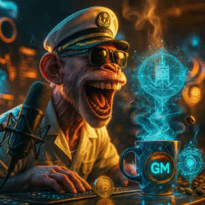 GM Prompt applied to create AI-generated NFT visuals and morning-themed community content