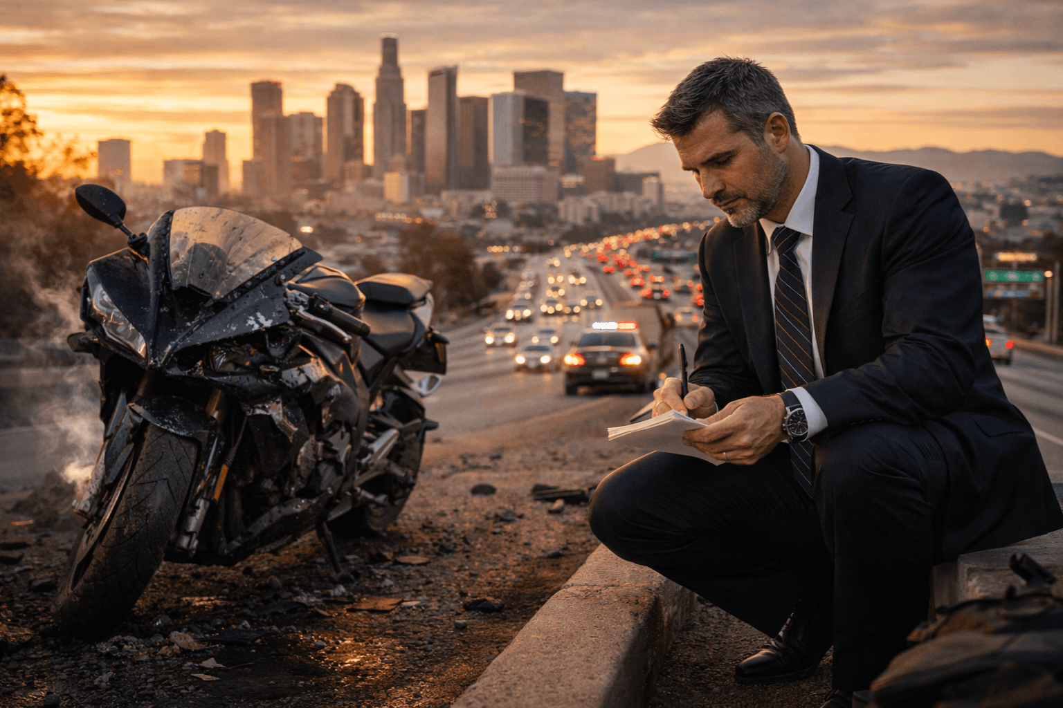 Los Angeles Motorcycle Injury Lawyer: The Hiring Guide hero image