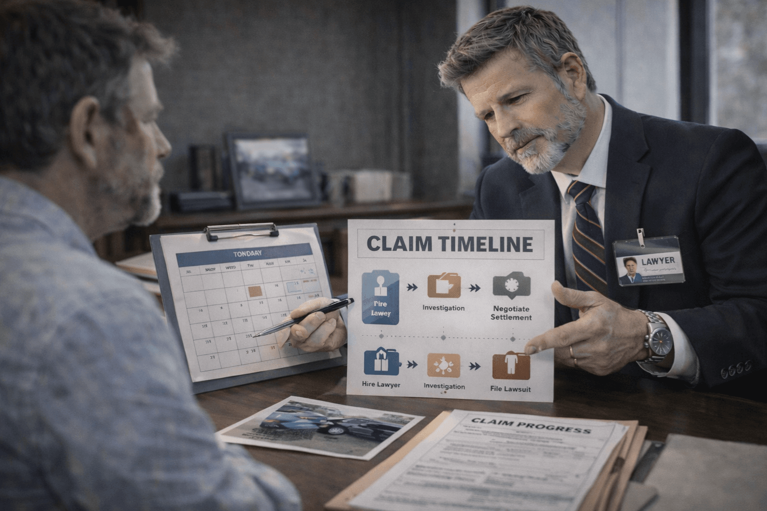 Car Accident Claim Timeline hero image