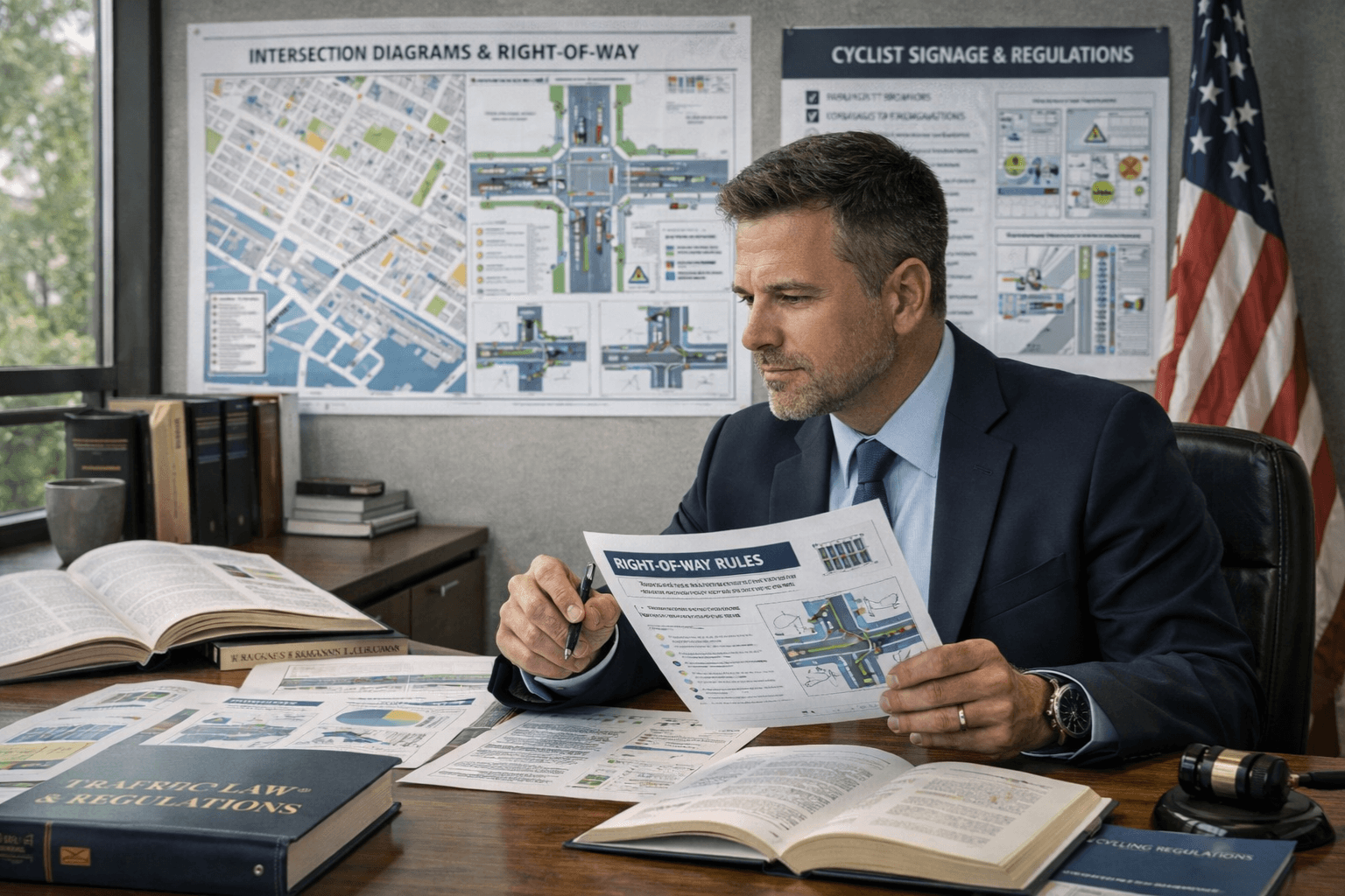 Cyclist Right-of-Way Laws hero image