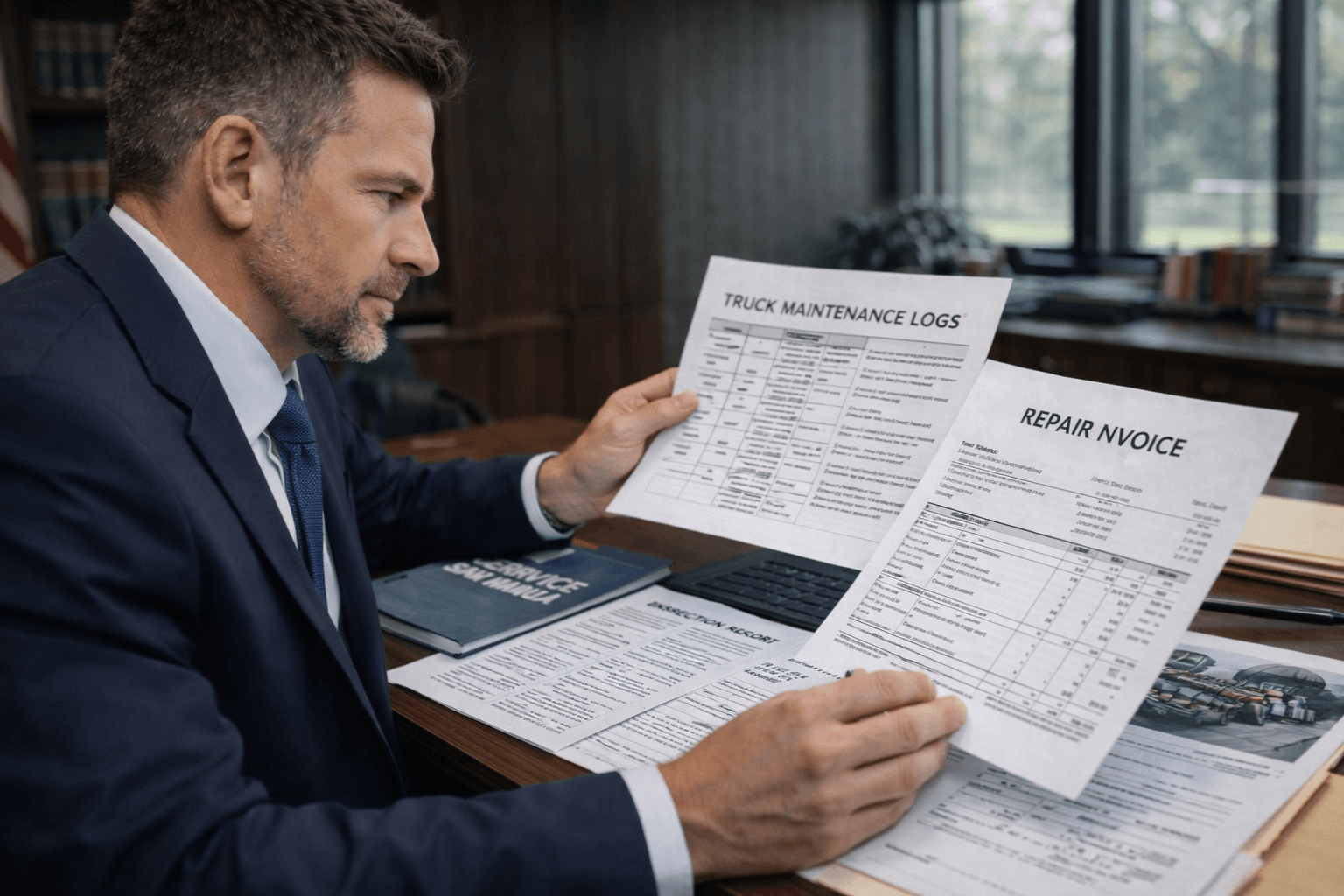 Truck Maintenance Records After a Crash hero image